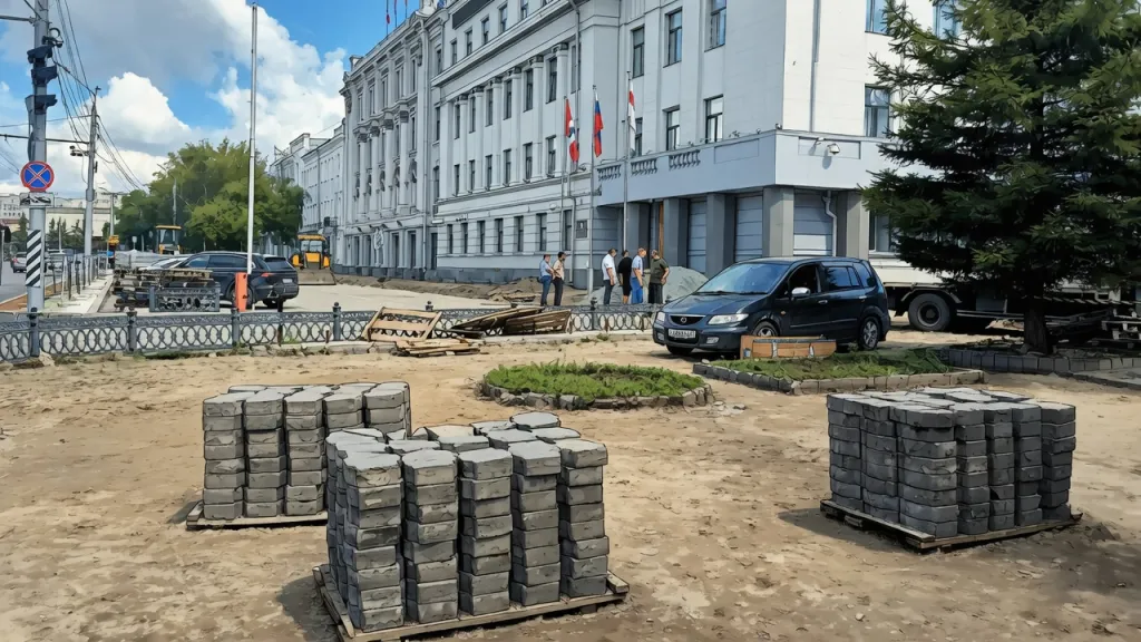 Омск перекопали ради форума. Пешеходы ищут обходы